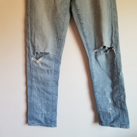 Pilcro and the Letterpress Distressed Paint Mom Jeans 25 XS - Picture 3 of 4